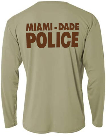 Miami Dade Police Department Long Sleeve Cooling Performance Tee